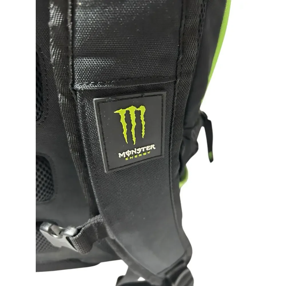 Monster Energy Black Promo Backpack Laptop Padded Pockets Zippers Large Logo